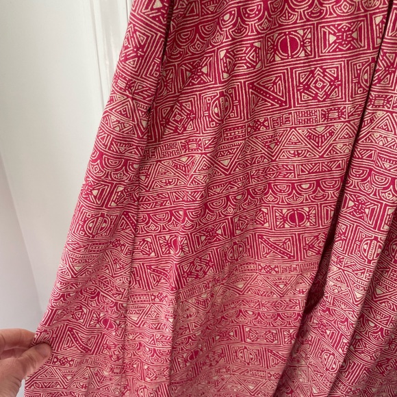 Mata Traders - 100% Cotton Red Embroidered Dress - Picture 4 of 5